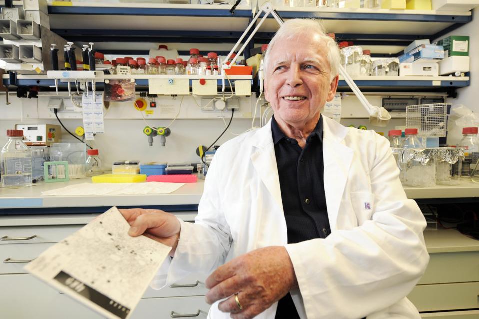 German scientist Harald zur Hausen poses