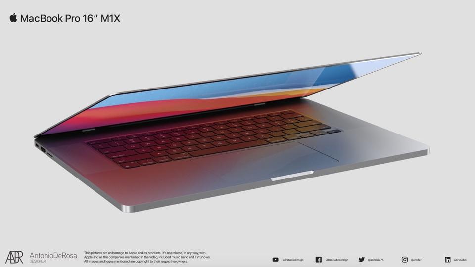 Concept image, MacBook Pro 16 inch (Antonio De Rosa)