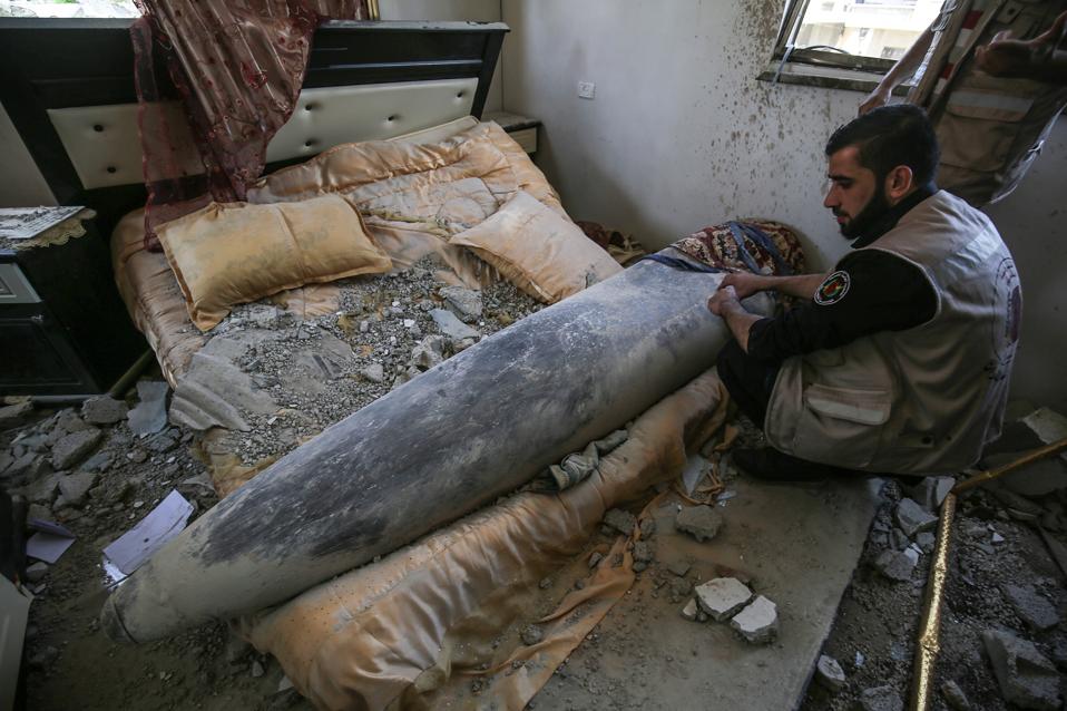 Missile launched by Israel did not explode after hitting a house in Gaza