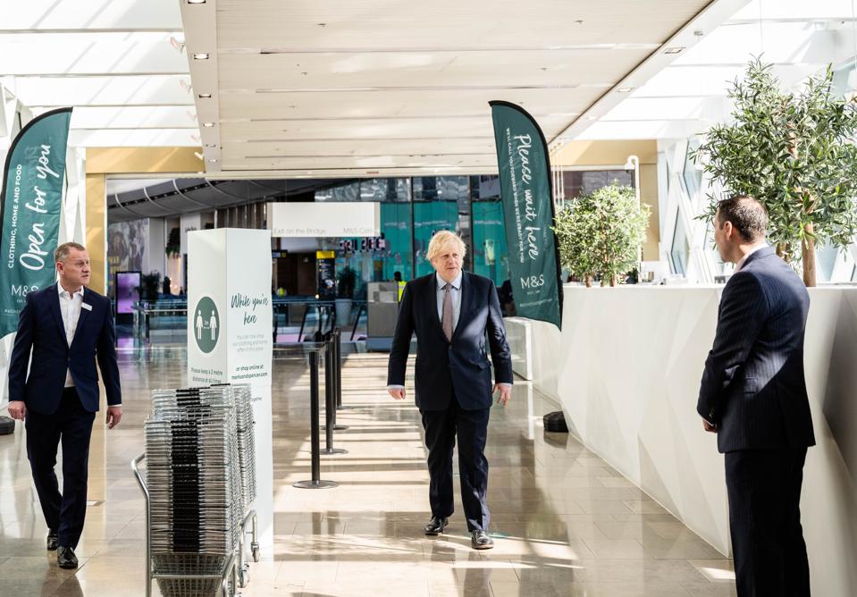 Boris Johnson Visits East London Shops As More Businesses Prepare To Reopen