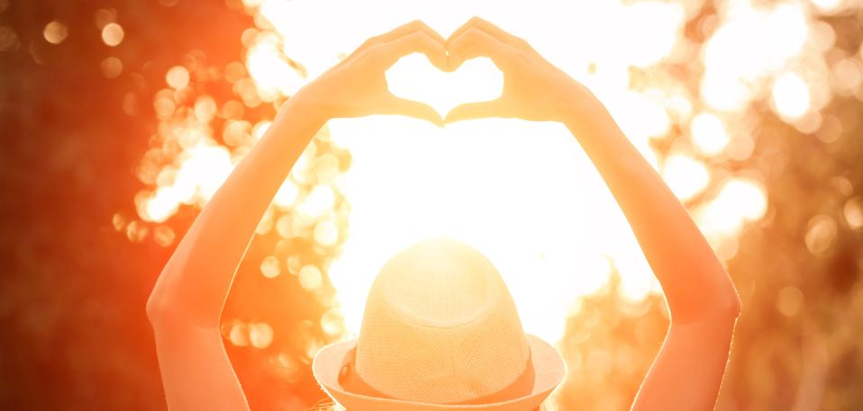 Heart shape universal sign for love and romance.
