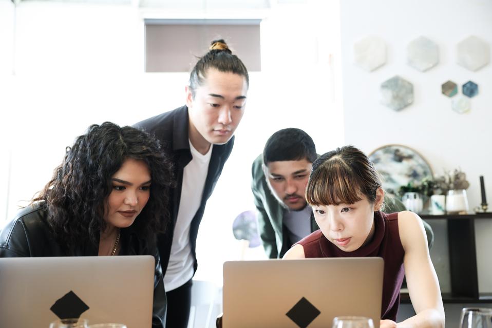 Young Entrepreneurs at coworking office