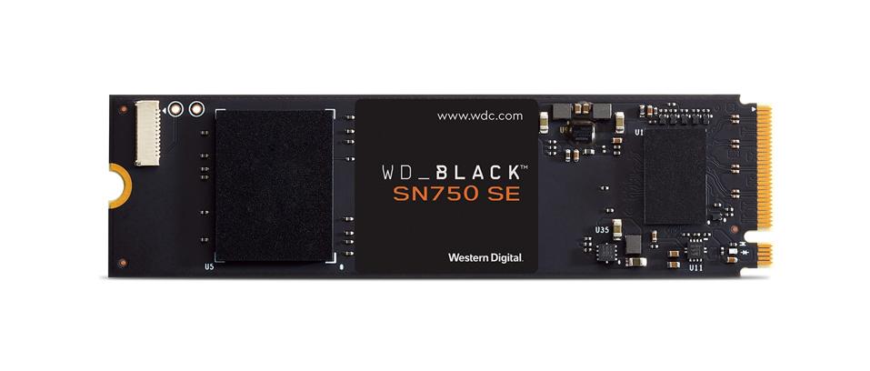 The new WD SN750 SE boasts read speeds up to 3,600MB/sec and uses a Phison controller with capacities of 250GB, 500GB and 1TB