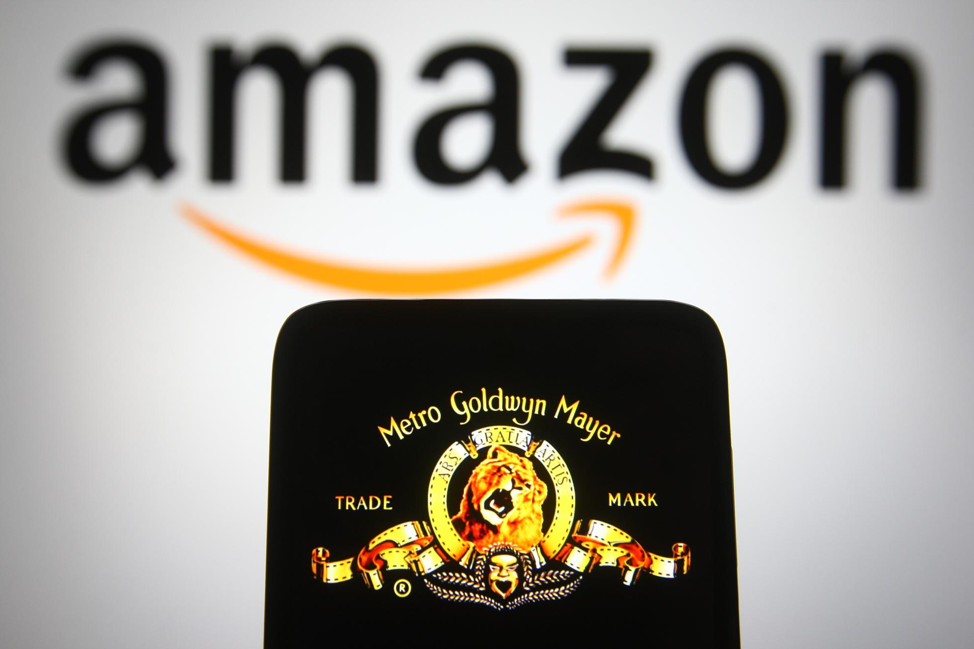 In this photo illustration the Metro-Goldwyn-Mayer (MGM)