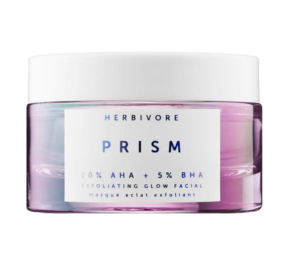 10 Makeup And Beauty Brands To Shop During Pride Month To Support The LGBTQ Community-Herbivore Prism AHA + BHA Exfoliating Glow Facial