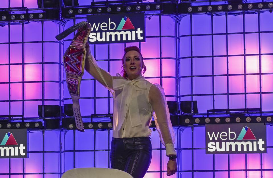 WWE star Becky Lynch at Day 4 - Web Summit 2019 Lisbon