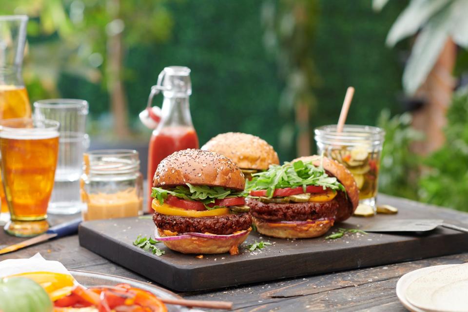 Nestlé-owned  Sweet Earth has beefed up its plant-based Awesome Burger in time for summer cookout season.