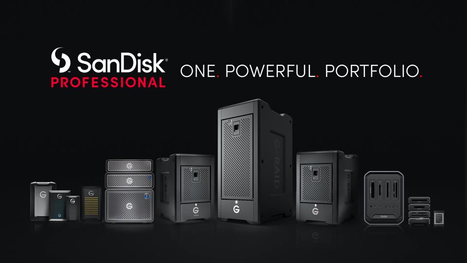 SanDisk Pro logo and products