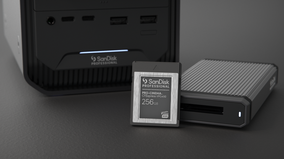 Selection of SanDisk Professional products