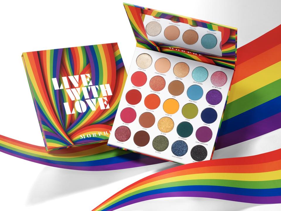 10 Makeup And Beauty Brands To Shop During Pride Month To Support The LGBTQ Community-Morphe Live With Love Artistry Palette