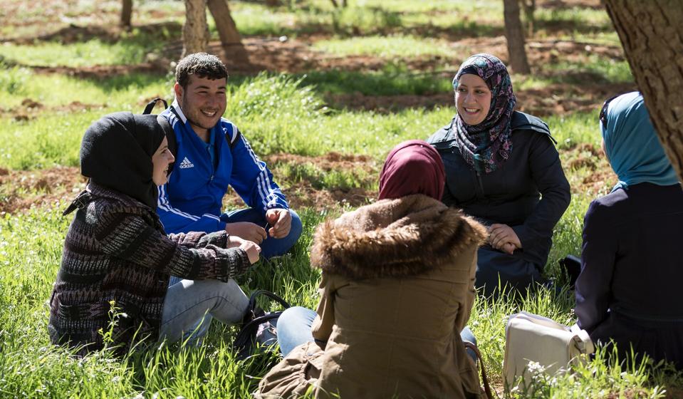Students participating in the UNHCR's DAFI scholarship program are able to pursue higher education.