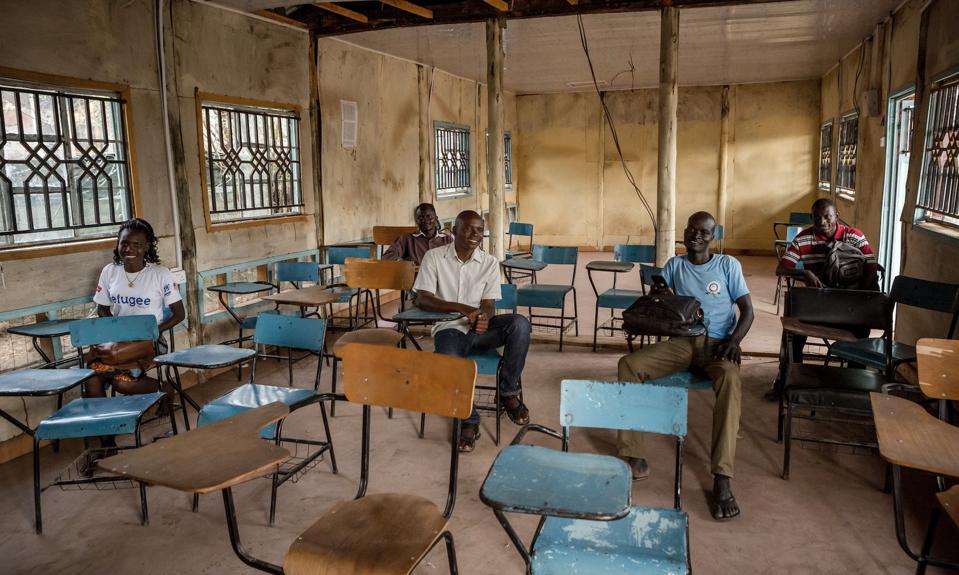 Students in Kenya participate in the UNHCR's DAFI program.