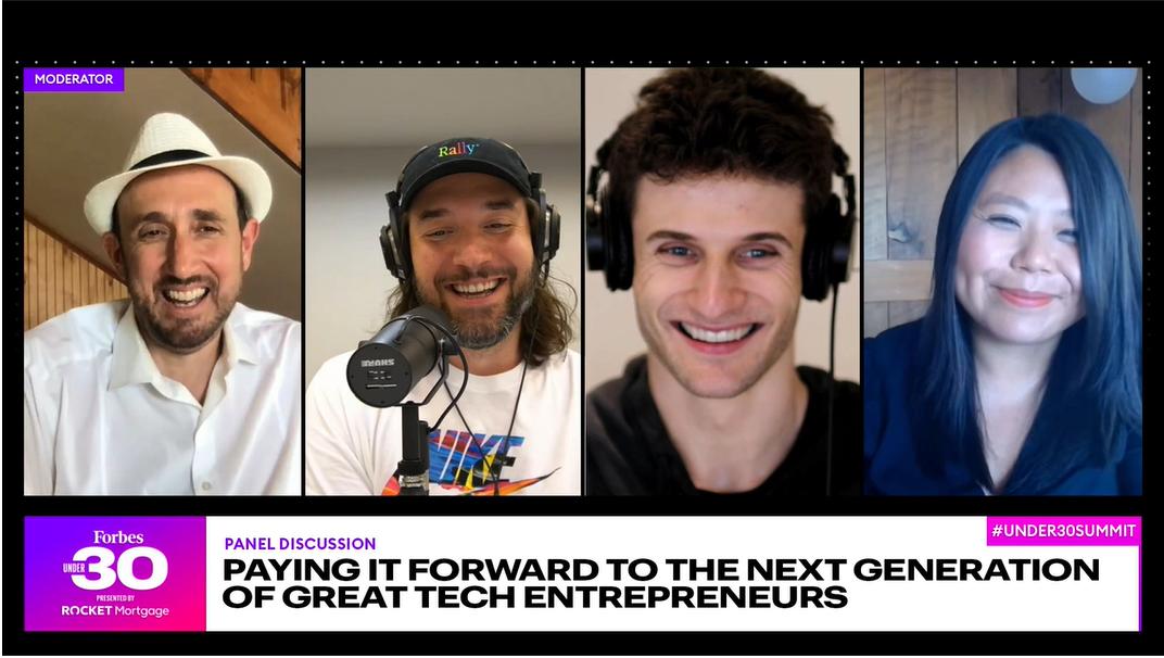screenshot of Forbes under 30 summit
