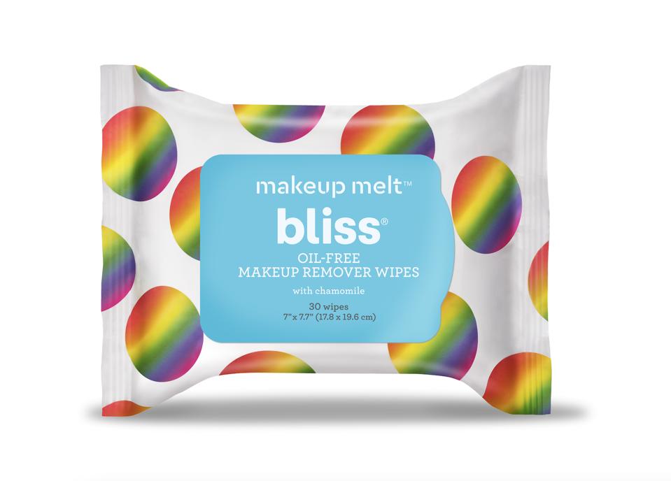 10 Makeup And Beauty Brands To Shop During Pride Month To Support The LGBTQ Community-Bliss Limited-Edition Pride Makeup Melt Makeup Remover Wipes