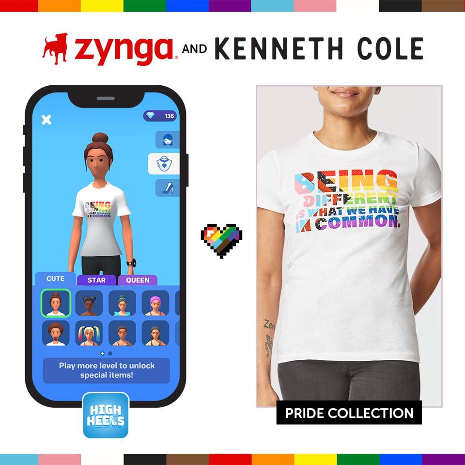 Kenneth Cole designed products that appear on the Zynga game High Heels!