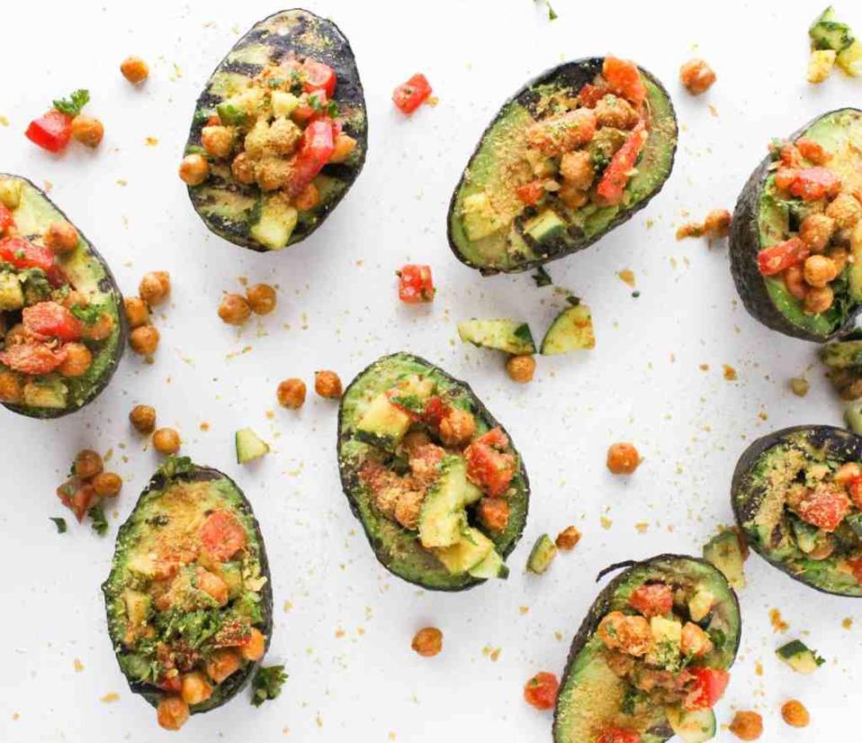 Grilled Curry Stuffed Avocados