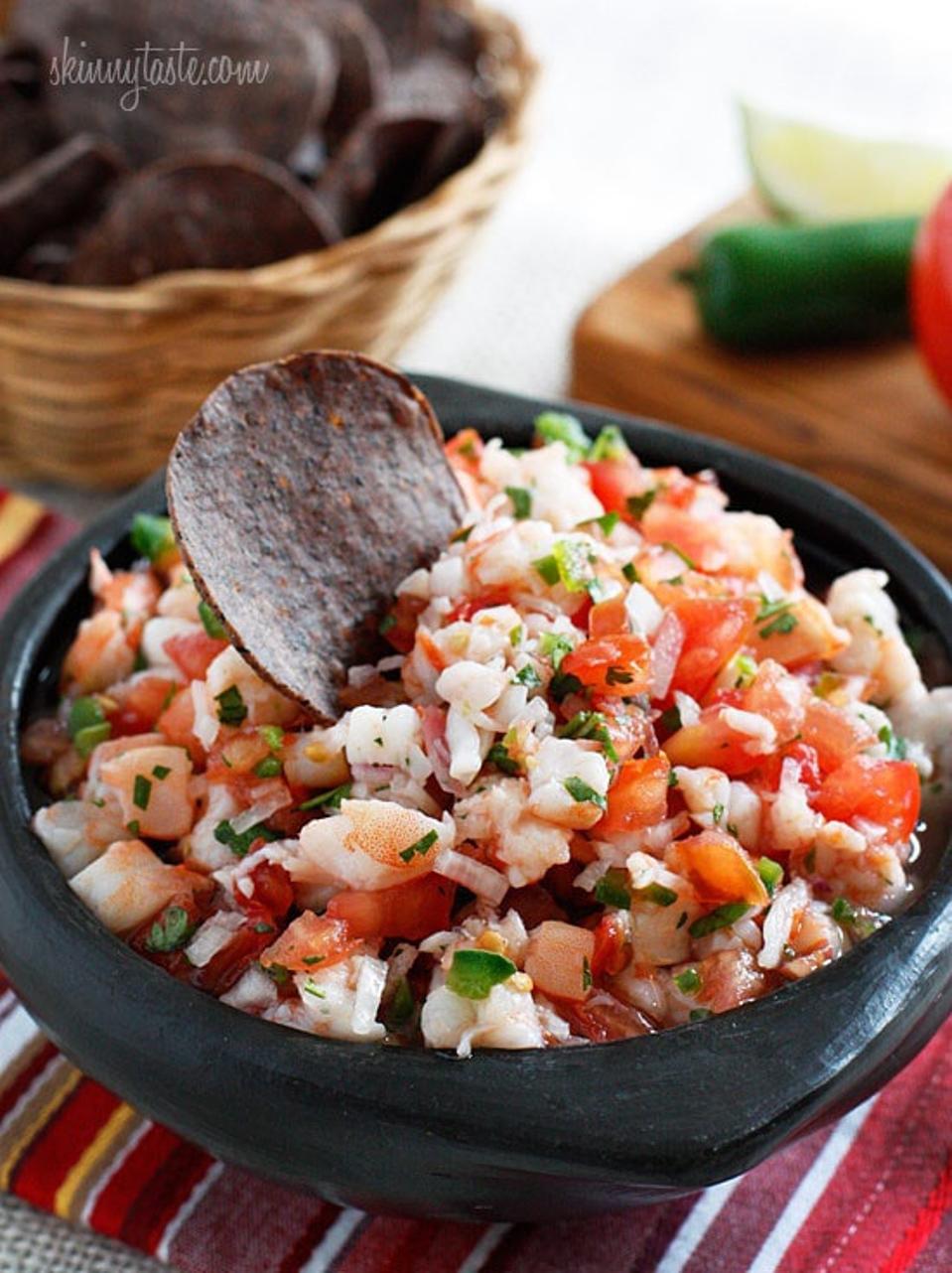 Skinny Shrimp Salsa