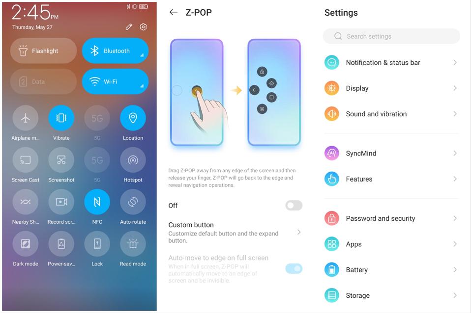 ZTE Axon 30 Ultra’s software