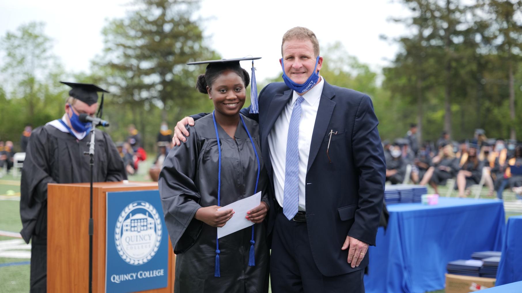 Quincy College, Rob Hale, gift, commencement