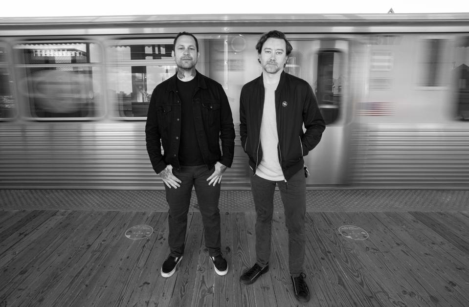 Joe Principe (left) and Tim McIlrath (right) gear up for the release of the new Rise Against album 'Nowhere Generation,' available Friday, June 4, 2021 via Loma Vista Recordings (Photo by Barry Brecheisen)
