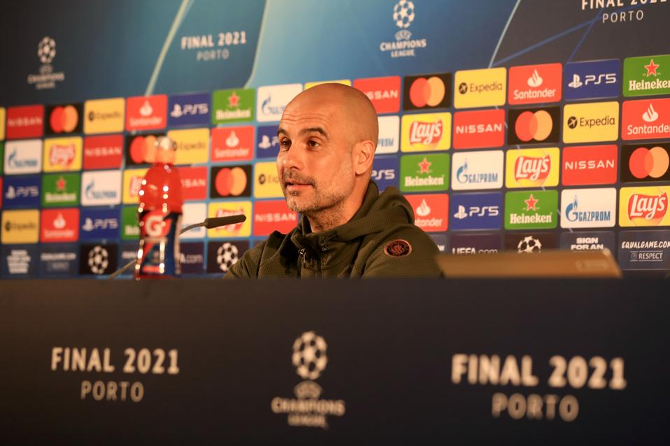 Manchester City FC Training Session and Press Conference - UEFA Champions League Final 2021