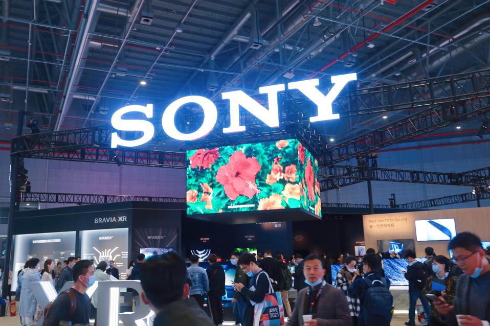 Sony exhbiti at China Home Appliances and Consumer Electronics Expo In Shanghai