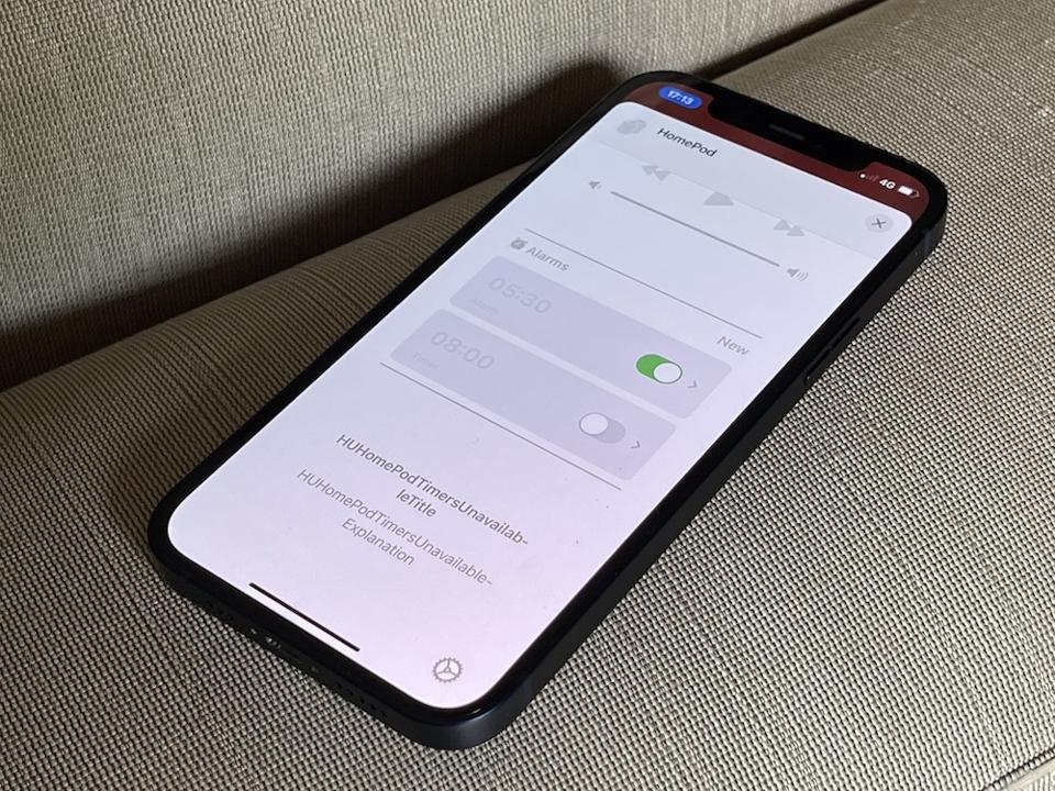 Apple iPhone 12 with iOS 14.7.