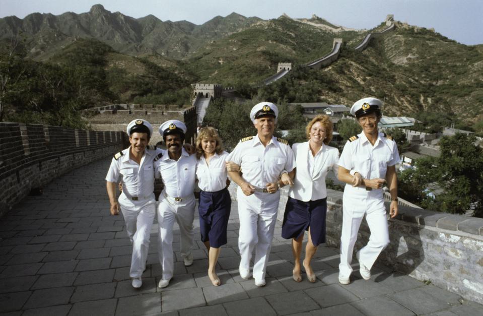 The Love Boat Cast Walking on Great Wall
