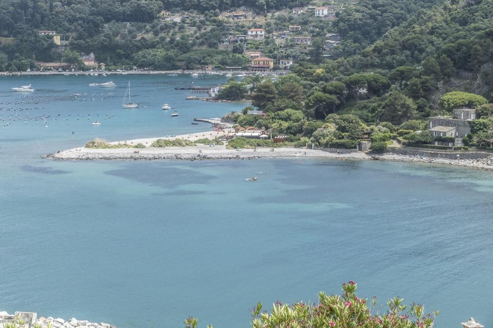 Spiaggia sull'isola di Palmaria.
