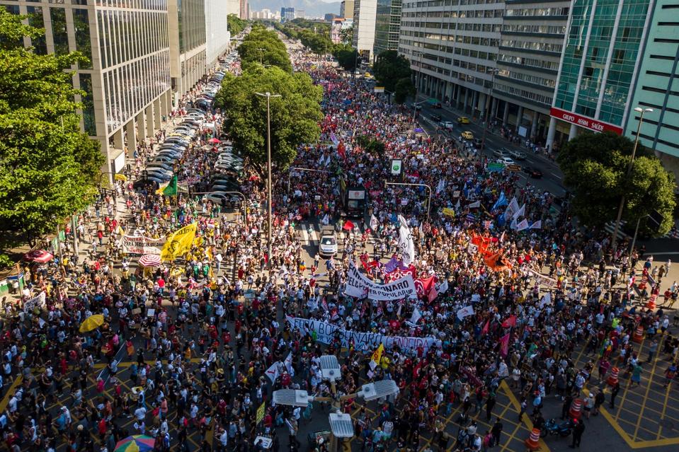 Anti-Bolsonaro Rallies As President Faces Probe For Mismanagement Of Pandemic