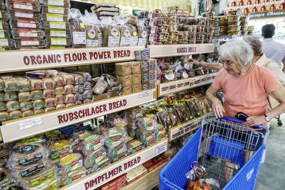 Florida, Delray Beach, The Boys Farmers Market bread aisle
