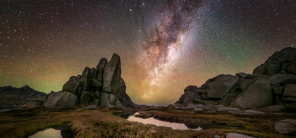 Get yourself somewhere really dark in August or September and you'll see the Milky Way arc across the sky. Look south after dark.