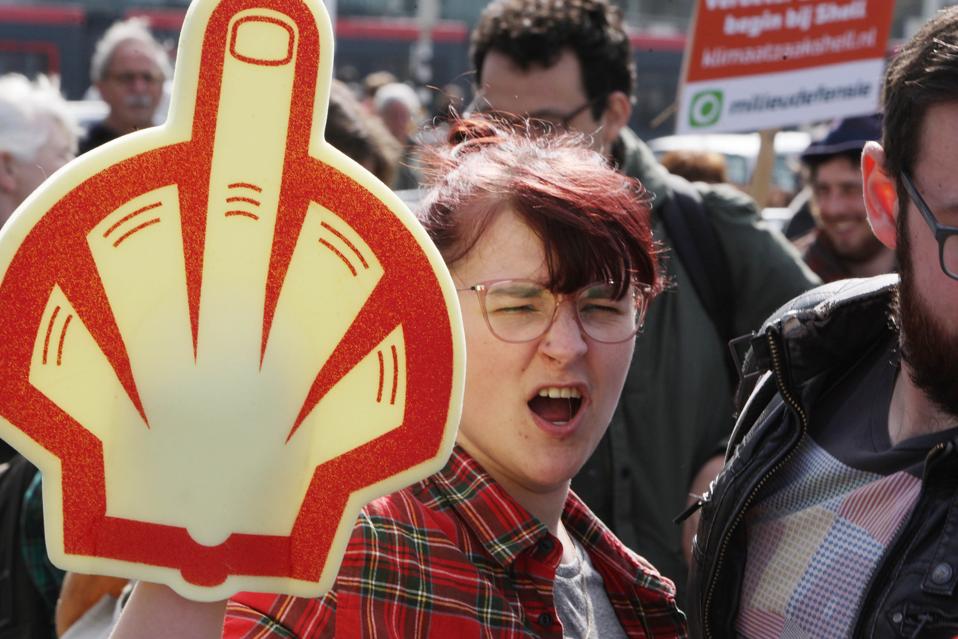 Demonstration Against Shell In The Hague