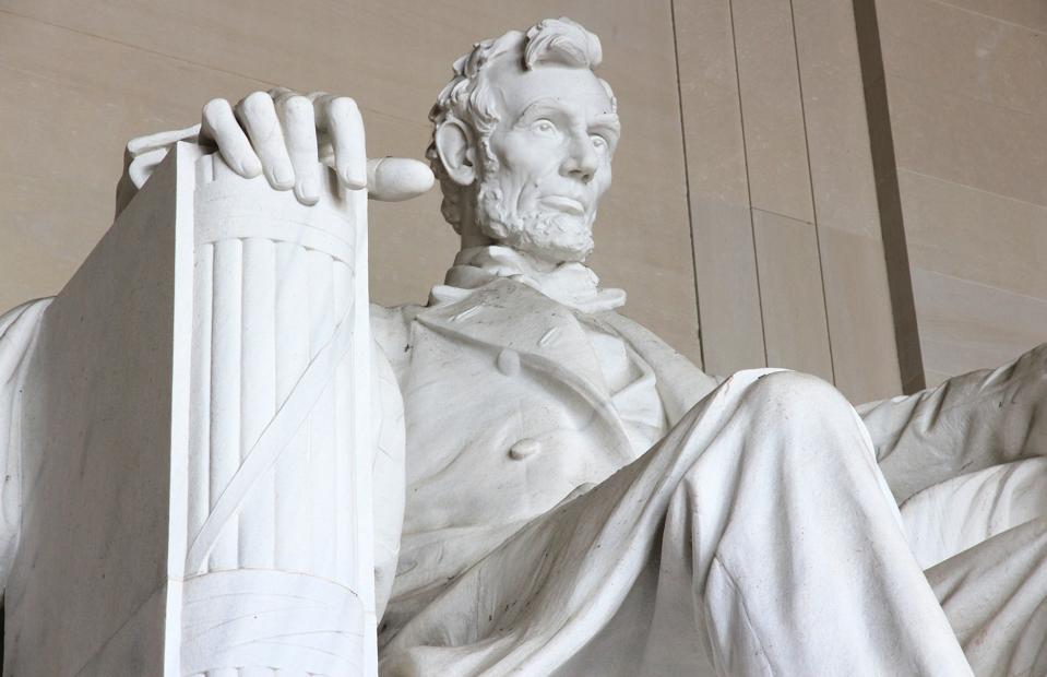 Abraham Lincoln Memorial closeup