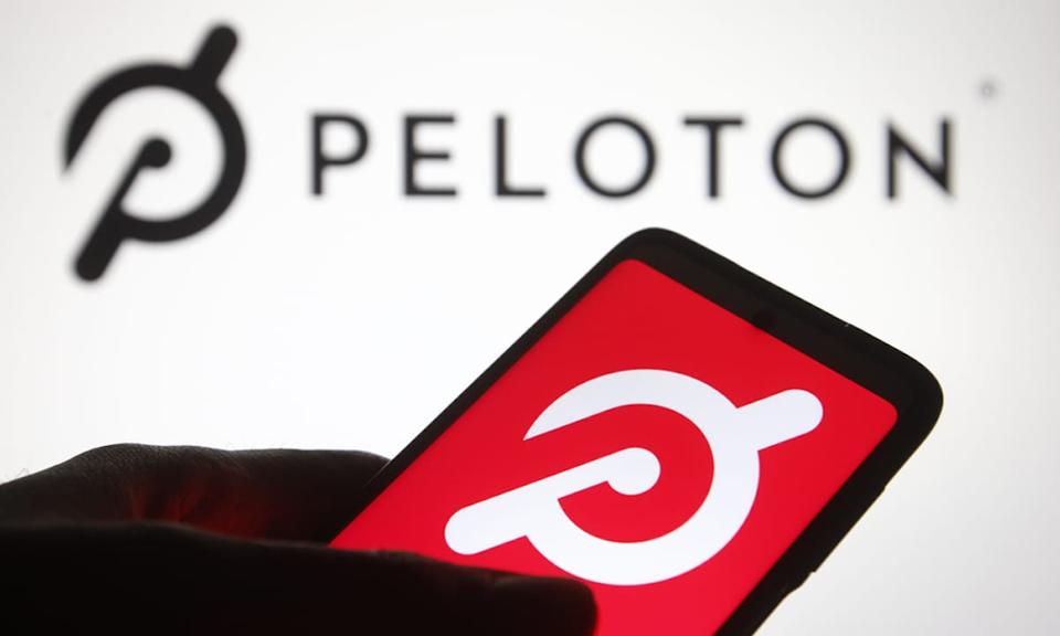 Peloton App being used by individual
