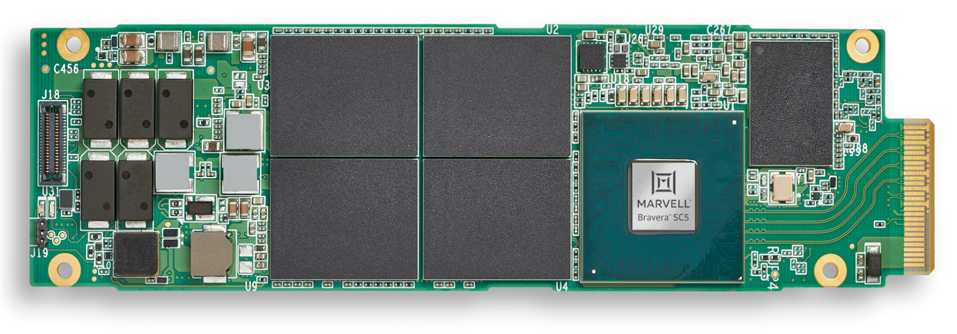 Marvell Bravara SSD Controller in an SSD