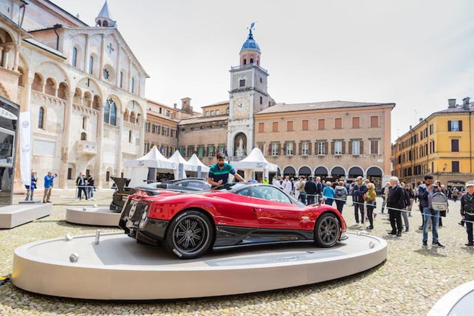 Piazza Grande in Modena during Motor Valley Fest