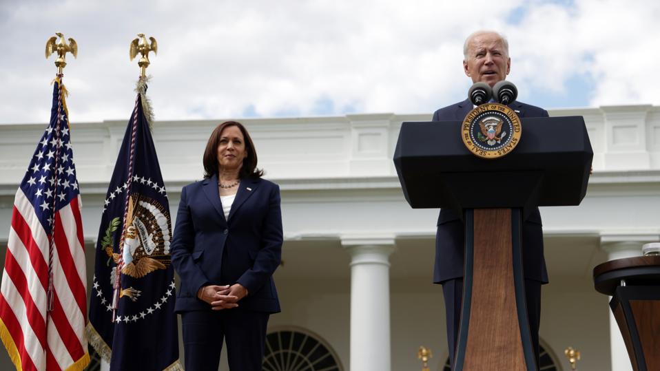 President Biden Delivers Remarks On COVID-19 Response From The Rose Garden