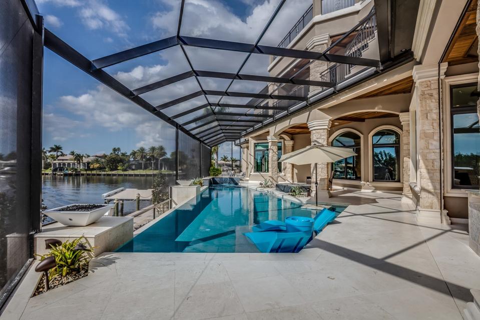 Poolside by the seaside