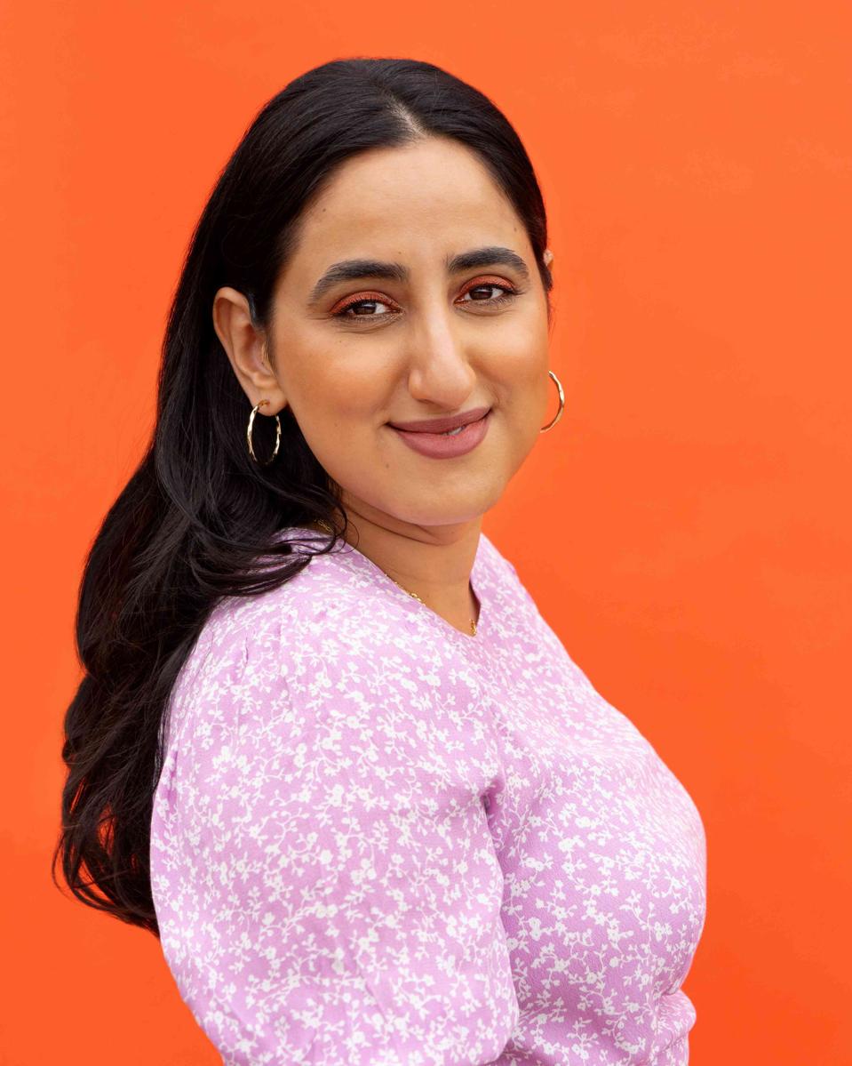 woman smiling at camera