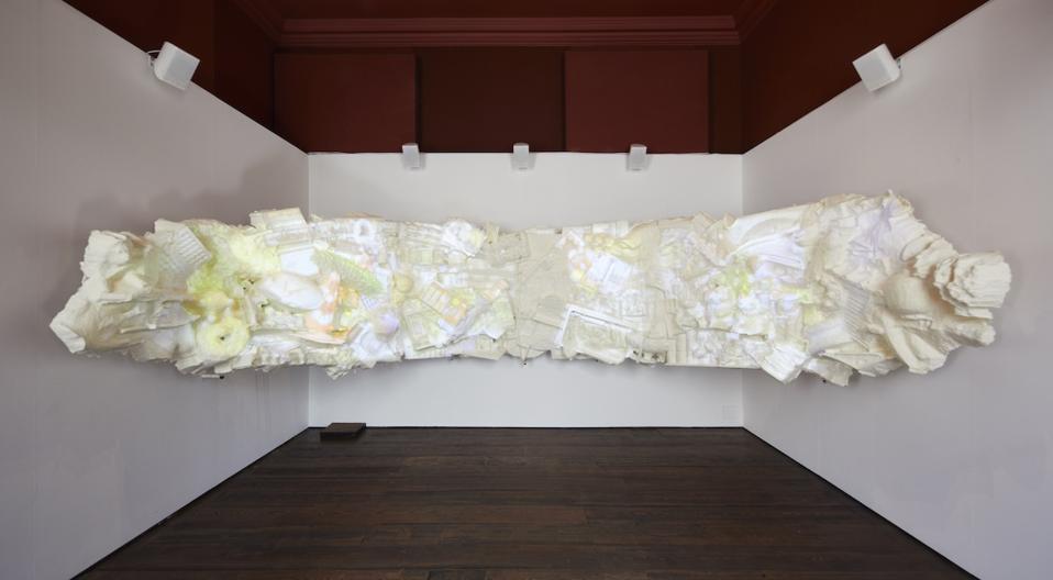 paper mache installation