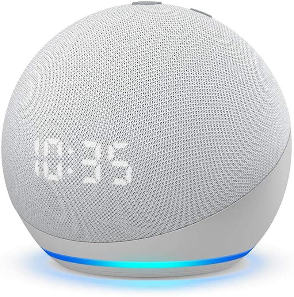 Early prime day deals: All-new Echo Dot (4th Gen) | Smart speaker with clock and Alexa | Glacier White
