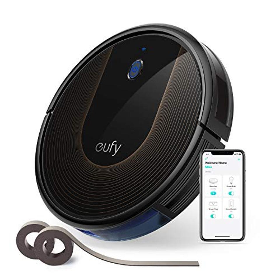 eufy by Anker BoostIQ RoboVac 30C, Robot Vacuum Cleaner, Wi-Fi, Super-Thin, 1500Pa Suction, Boundary Strips Included, Quiet, Self-Charging Robotic Vacuum, Cleans Hard Floors to Medium-Pile Carpets