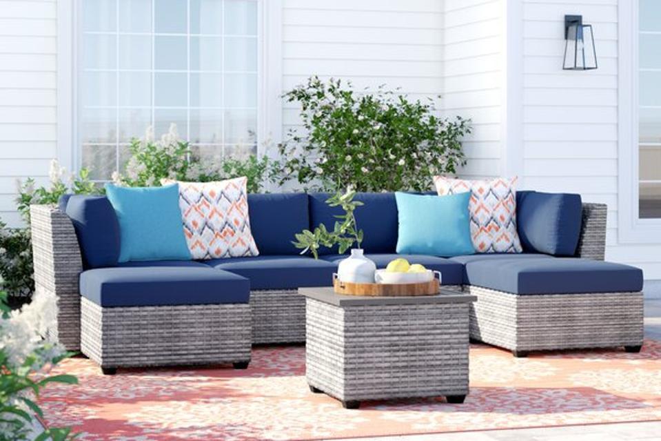 Best deals: Sol 72 Outdoor™ Kenwick Wicker/Rattan 5 - Person Seating Group with Cushions & Reviews | Wayfair