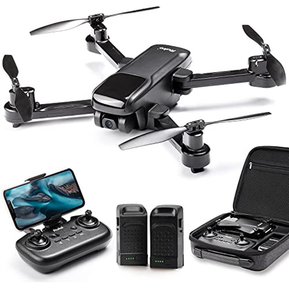 Best deals: Ruko U11 GPS Drones with Camera for adults, 40 Mins Flight Time, 4K UHD Mini FPV Quadcopter with Live Video, Auto Return Home, Follow Me, Tap Fly, Easy to Use for Beginner (2 Batteries and Carrying Case) - Black
