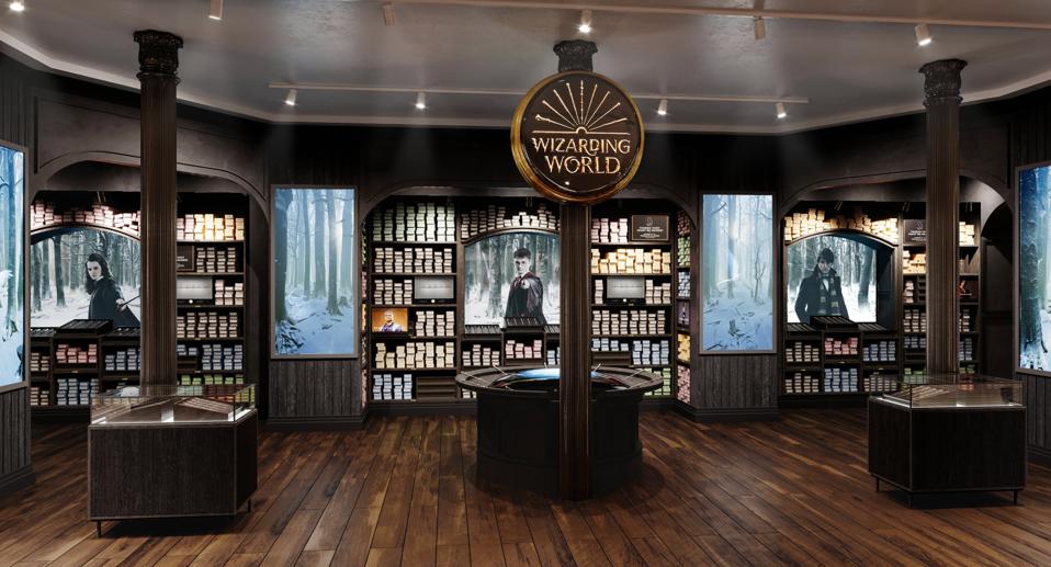 Wand store at Harry Potter New York