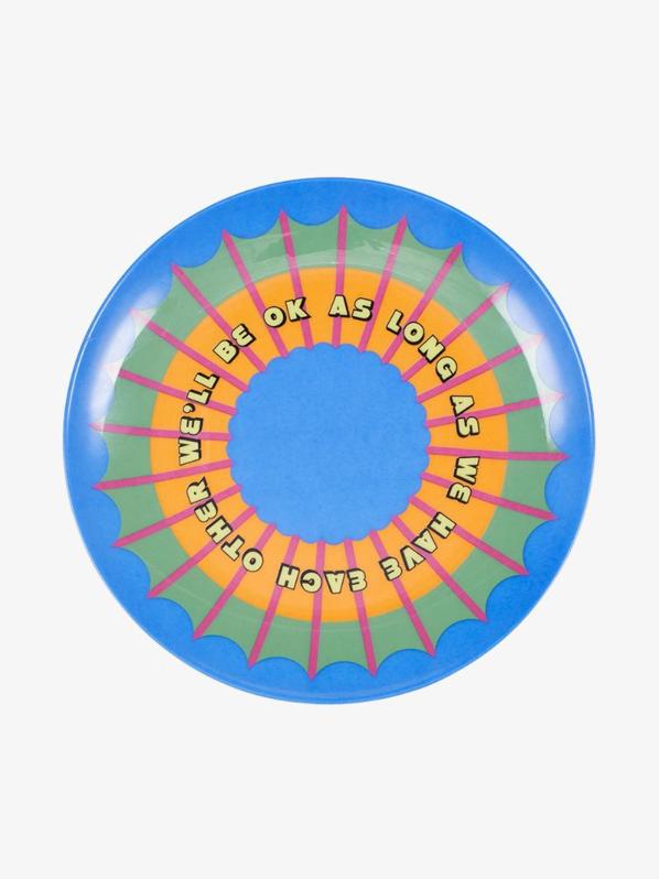 Yinka Ilori Multicoloured We'll Be Ok Plate