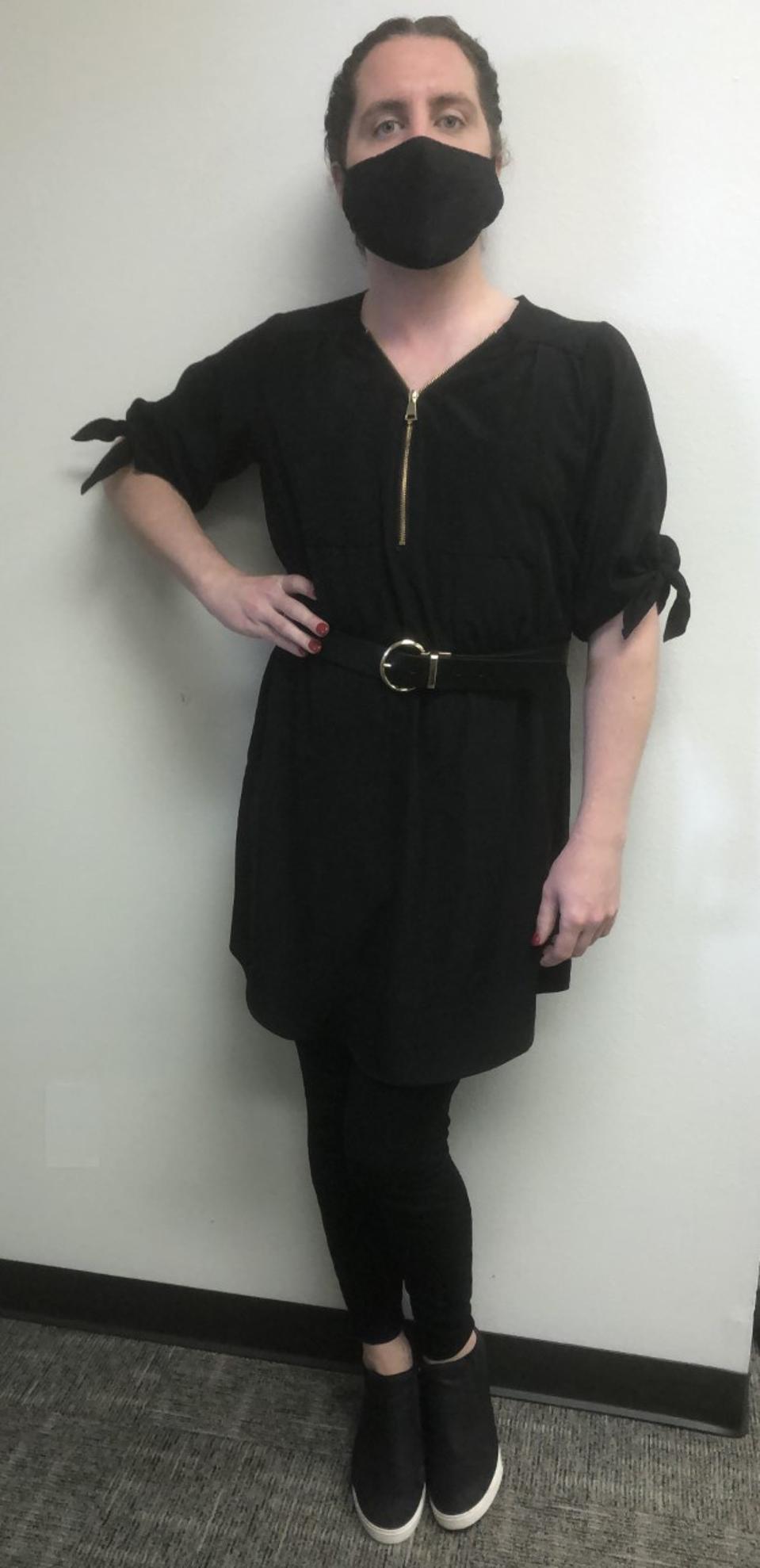 As a nonbinary individual, Justin Wetherell does not think he should have to wear clothing that is strictly male or female. And the ACLU says the law in Washington State says it's illegal to require him to do so.