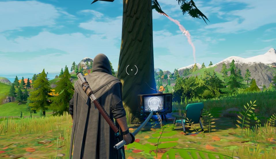 TV Fortnite yang gugup