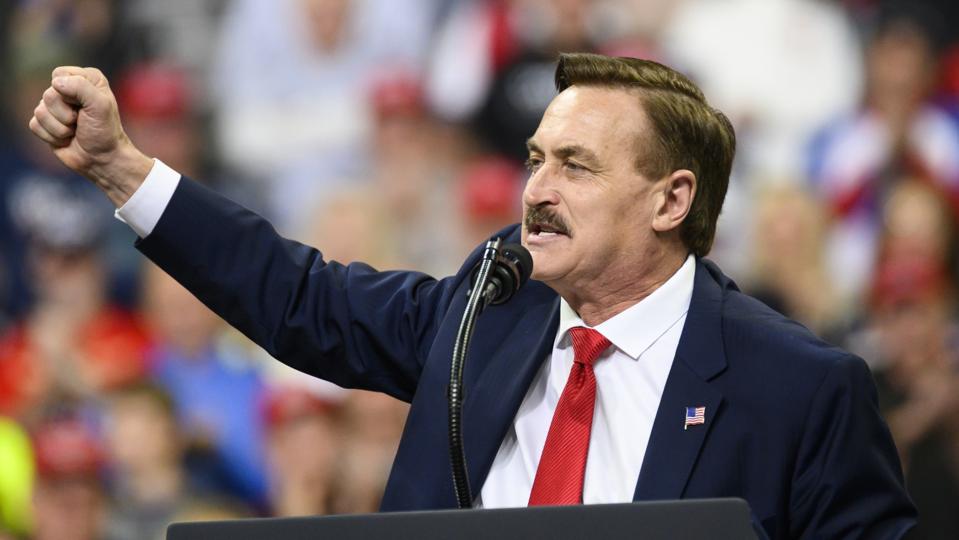 MyPillow CEO Mike Lindell speaks at Trump rally
